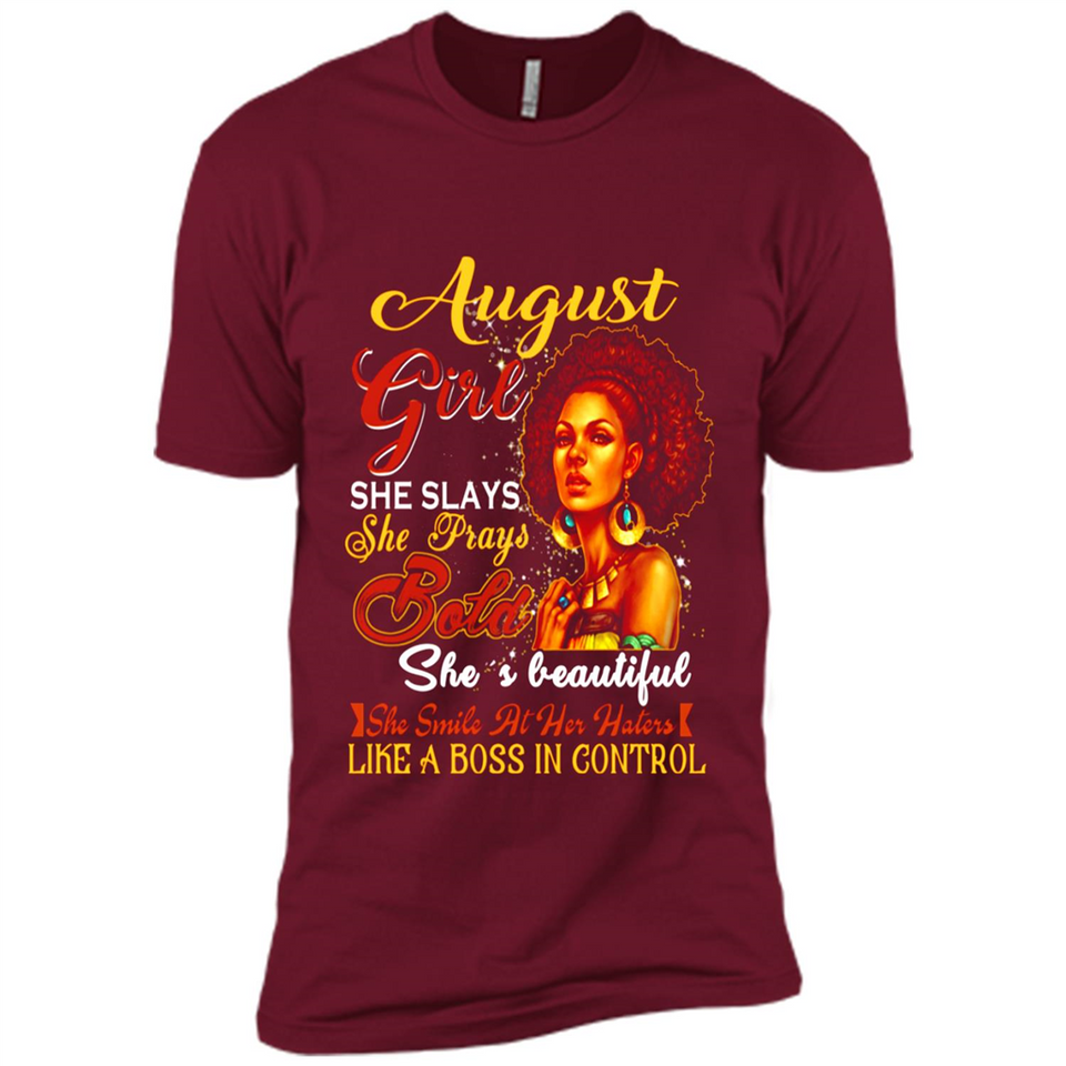 August Girl She Slays She Prays Beautiful Birthday PINGPONG