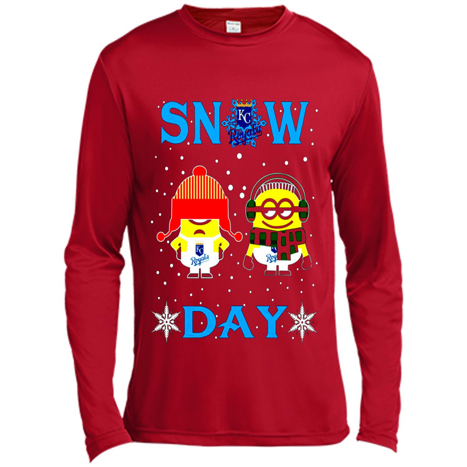 Snow Day Shirt For Kansas City Royals Vs Minion Fans pingpong