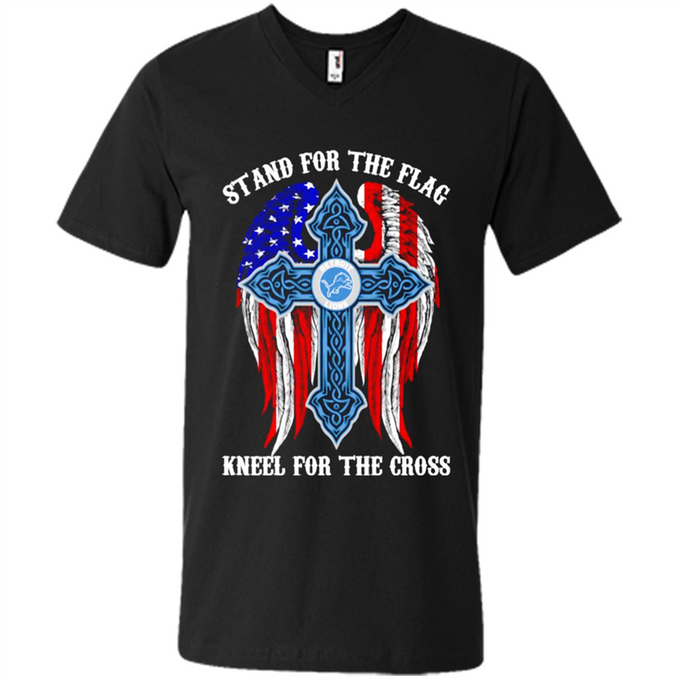Detroit Lions - stand for the flag kneel for the cross