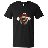 Chicago Blackhawks And Superman Fans - Men's V-Neck