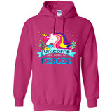 Unicorns are born in Pisces Birthday Rainbow Gift Ladies Custom