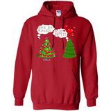 Fir Loves Christmas Tree Funny Undecorated Joke - Hoodie
