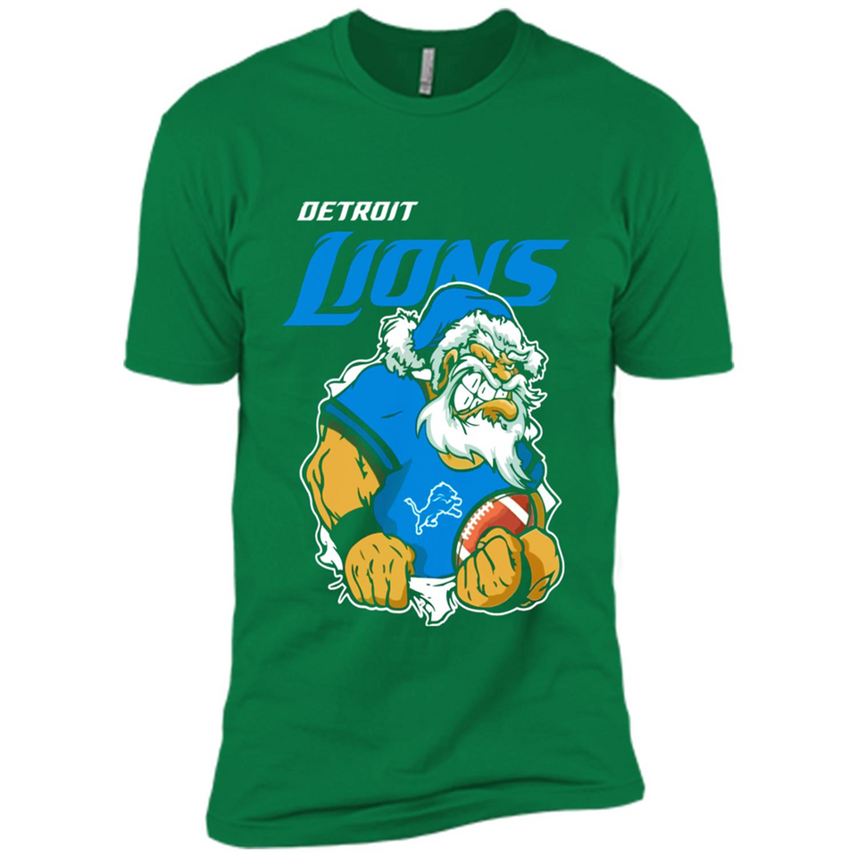 Grumpy Santa Claus Detroit Lions Football Team PINGPONG