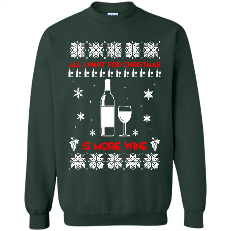 All I Want For Christmas is Wine Ugly sweater PINGPONG