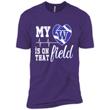 Washington Huskies Football My Heart is on that Field - Premium Short Sleeve T-Shirt