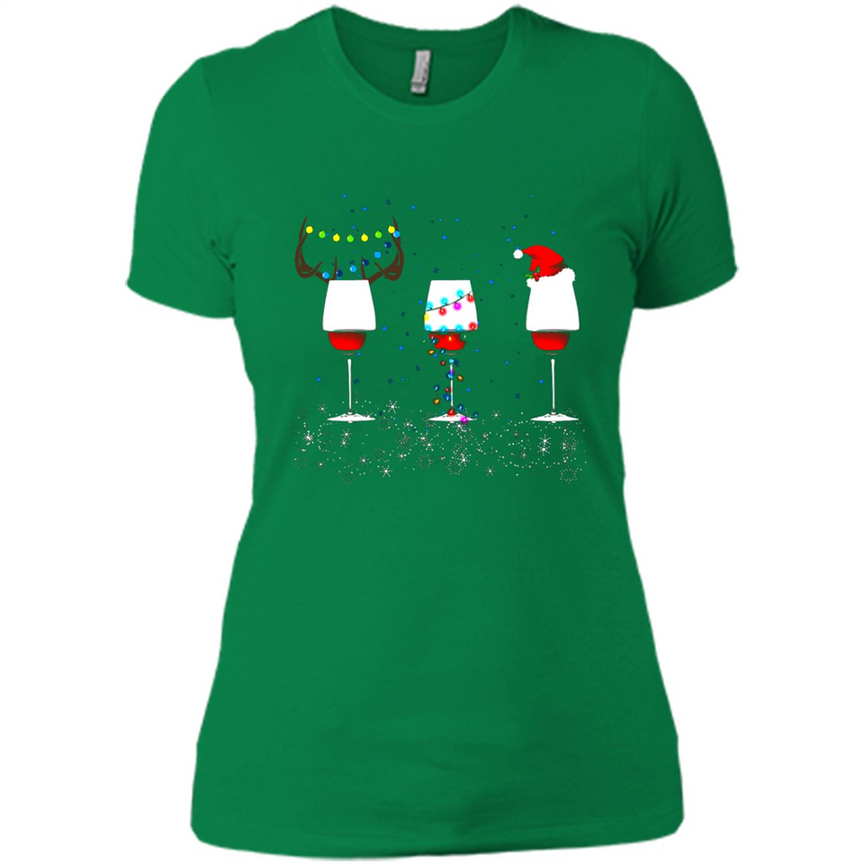 Christmas Red Wine Funny Merry Xmas Sweatshirt - Ladies' Boyfriend T-Shirt