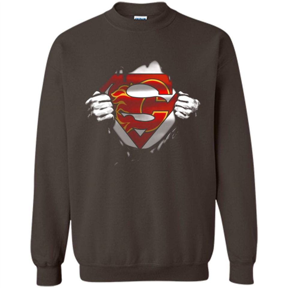 Calgary Flames And Superman Fans - Sweatshirt