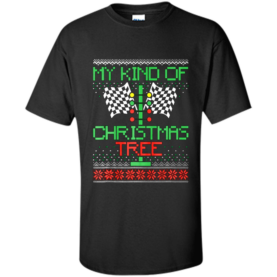 Funny Drag Racing Ugly Christmas Holiday Tree PING PONG
