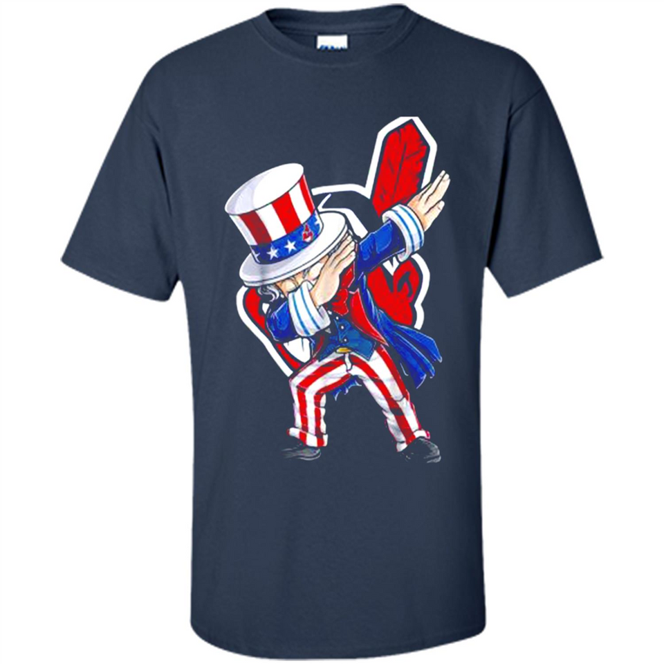 MLB CLEVELAND INDIANS UNCLE SAM DABBING INDEPENDENCE DAY