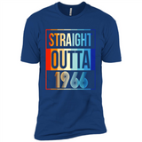 Retro Straight Outta 1966 52 Years Old - Premium Short Sleeve T-Shirt