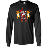 Dabbing Santa - Funny Santa Claus Christmas Dab - Long Sleeve T-Shirt