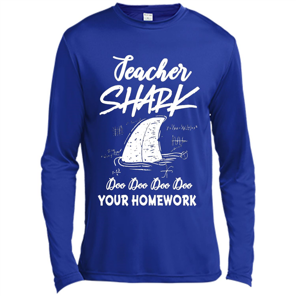 Teacher Shark Doo Doo Doo Your Homework Shirt Ladies' Boyfriend