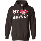 Alabama Crimson Football My Heart is on that Field - Hoodie