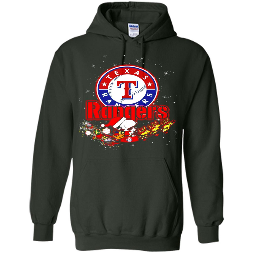 Snoopy Christmas Texas Rangers - Hoodie