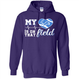 Detroit Lions Football My Heart is on that Field - Hoodie