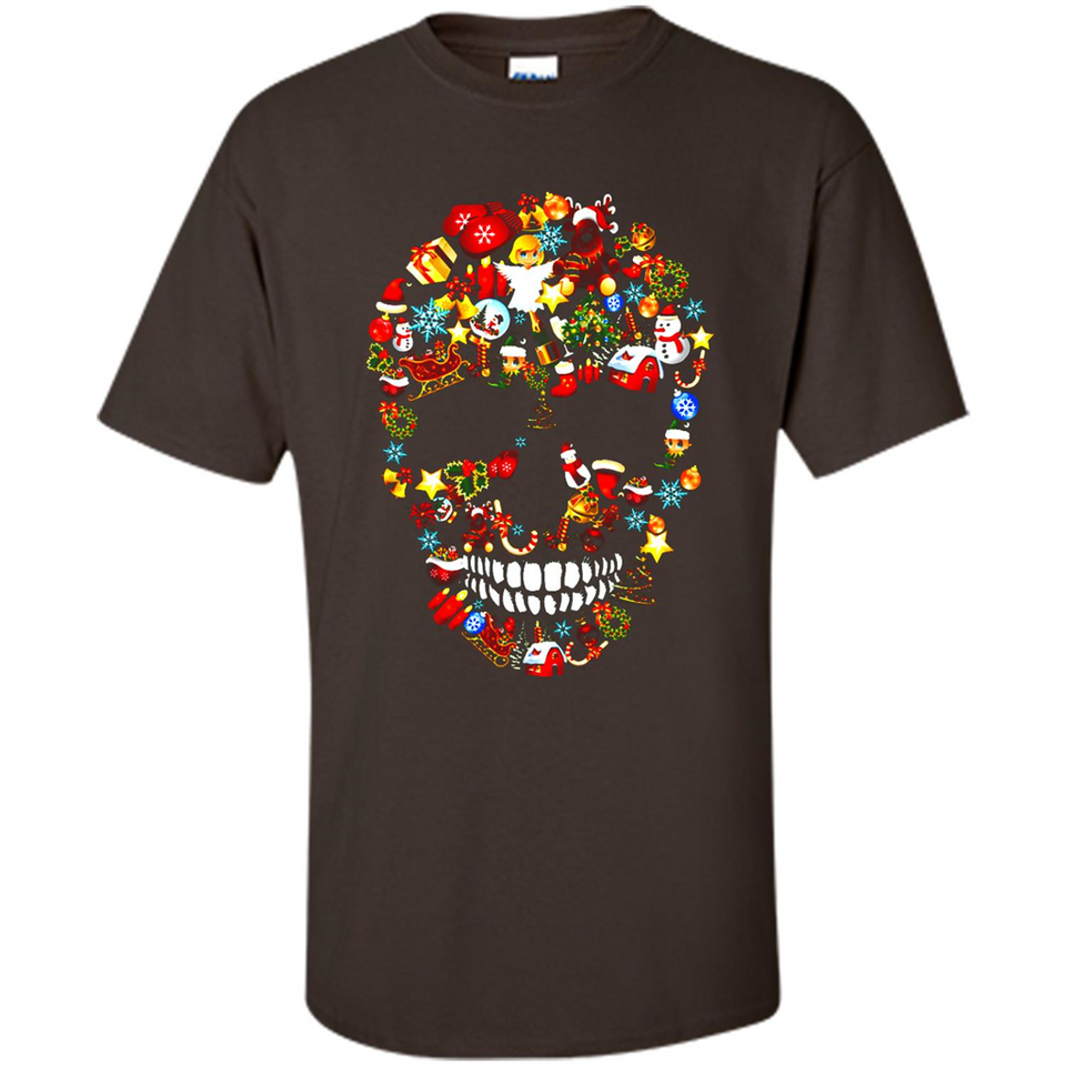 Skull Christmas Decorations Merry Xmas T-Shirt - Shirt