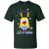Minion Atlanta Braves Ugly Christmas Sweater Let it Snow - Shirt