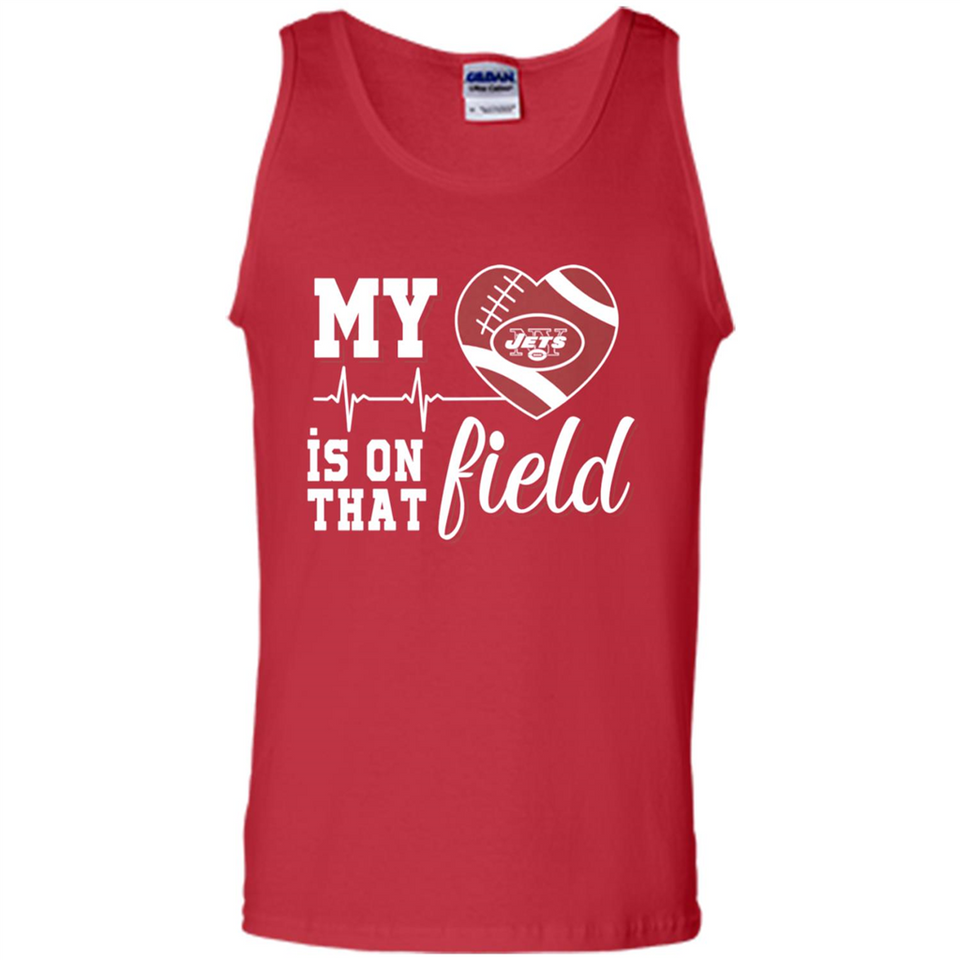 New York Jets Football My Heart is on that Field - Tank Top