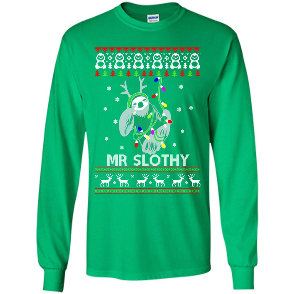 Mr Slothy Christma - Long Sleeve T-Shirt
