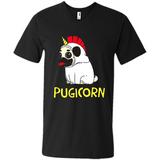 Pugicorn Pug Unicorn Funny Shirt PINGPONG - Men's V-Neck