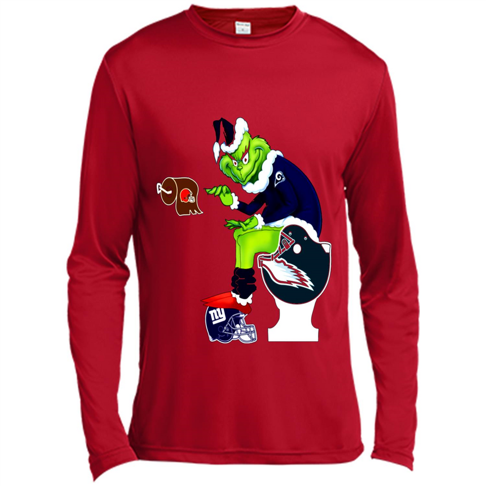 Los Angeles Rams Toilet Grinch Santa Claus Football Fan PINGPONG