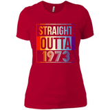 Retro Straight Outta 1973 45 Years Old - Ladies' Boyfriend T-Shirt
