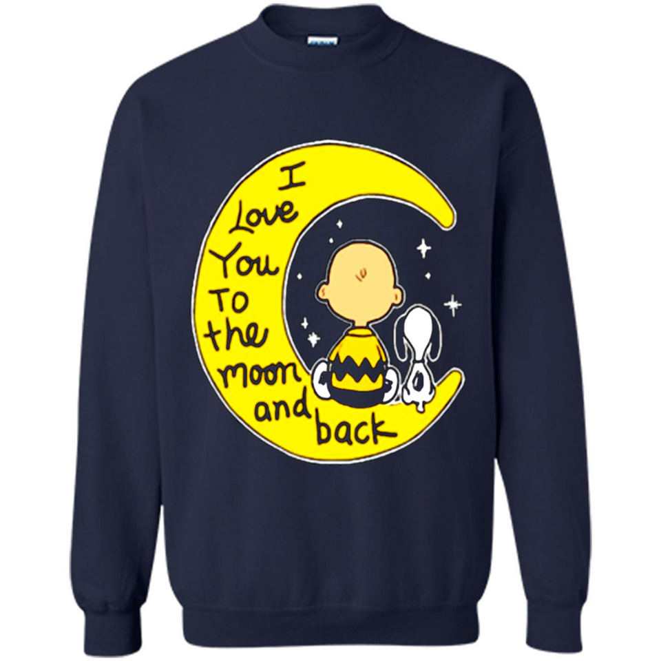 I LOVE YOU TO THE MOON AND BLACK CHARLIE BROWN AND SNOOPY