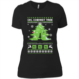 Oh Chemist Tree Ugly Christmas Sweater - Ladies' Boyfriend T-Shirt