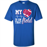Wisconsin Badgers Football My Heart is on that Field - Shirt