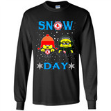 Snow Day Shirt For Boston Red Sox Vs Minion Fans pingpong