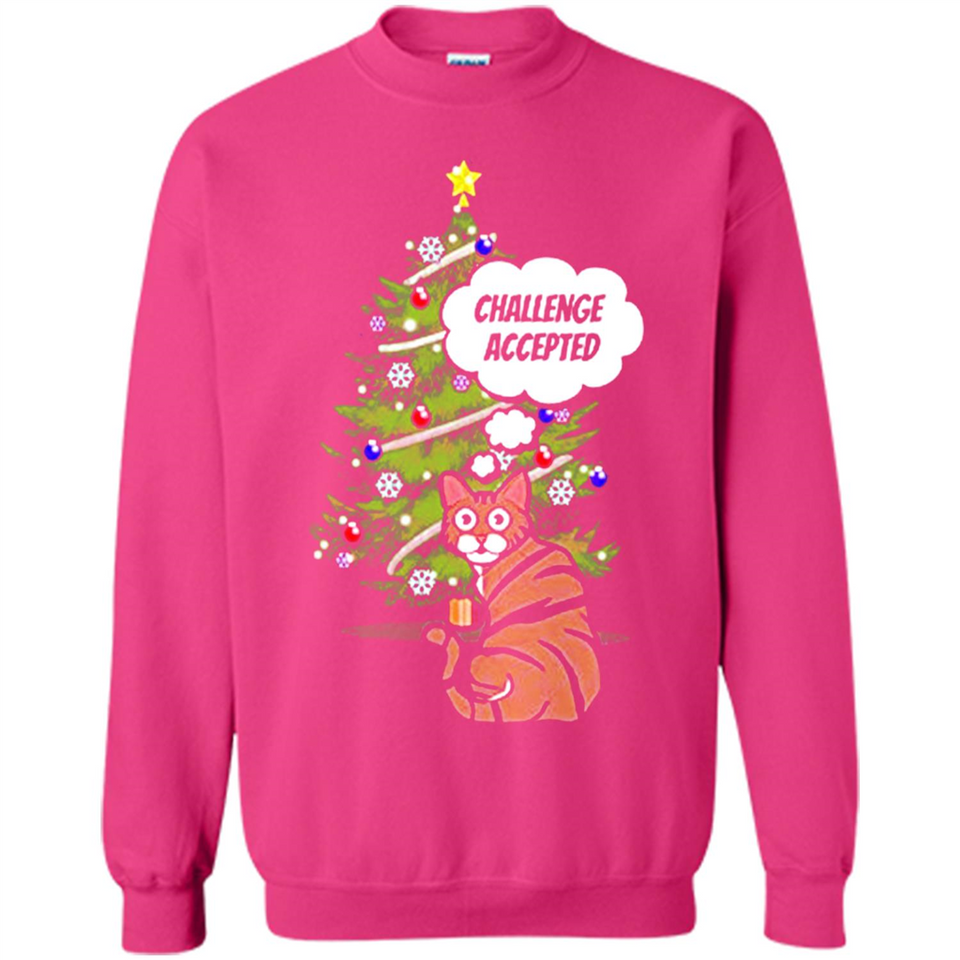 Christmas Tree Cat Long Sleeve Christmas Shirt for Cat Lover - Sweatshirt