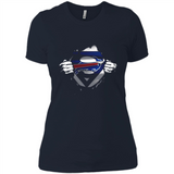 Buffalo Bills And Superman Fans - Ladies' Boyfriend T-Shirt