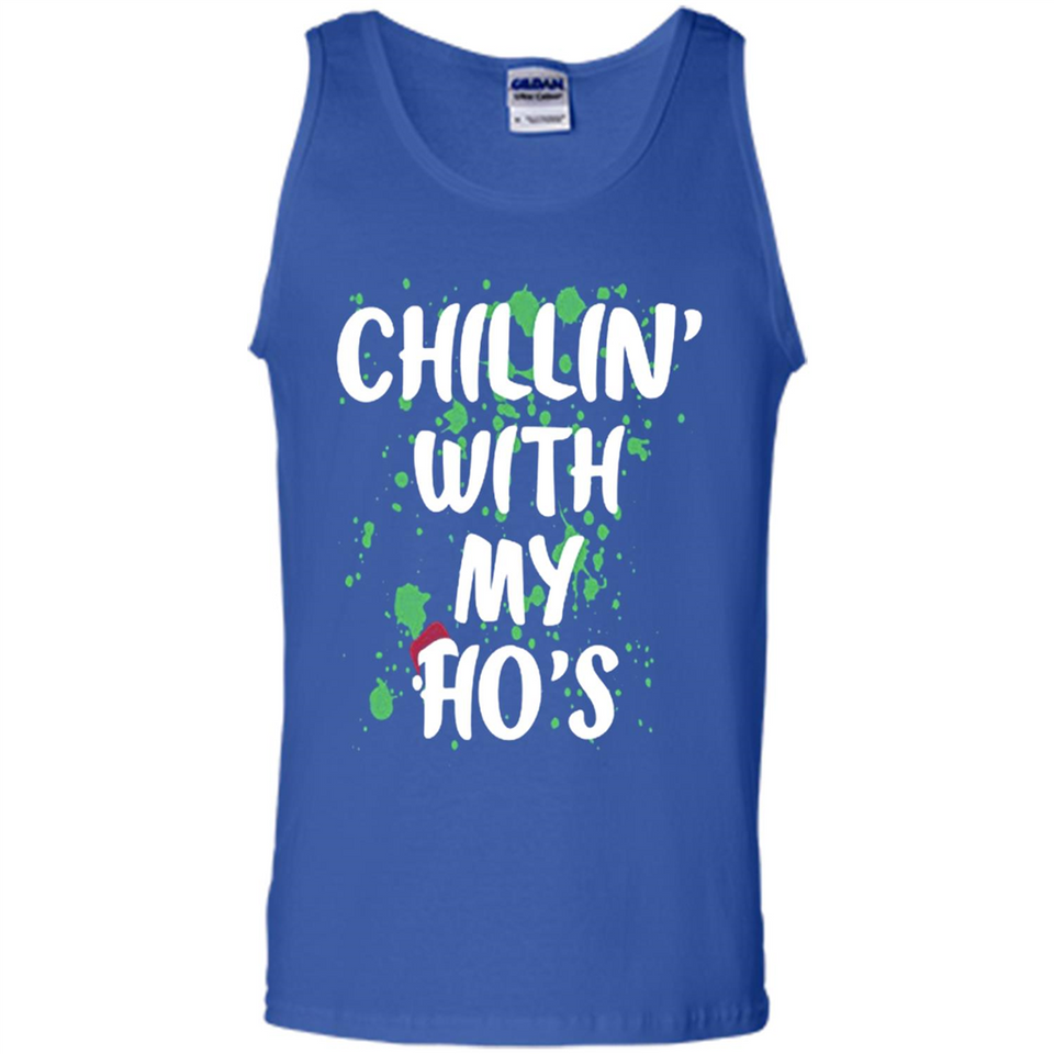 Chillin With My Ho's Funny Christmas - Tank Top