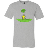 Snoopy Woodstock Shamrock - Canvas Unisex T-Shirt