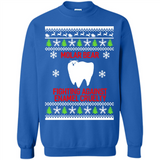 Molar bear fighting against enamel cruelty Christmas - Sweatshirt