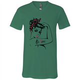 National Breast Cancer Day - Canvas Unisex V-Neck