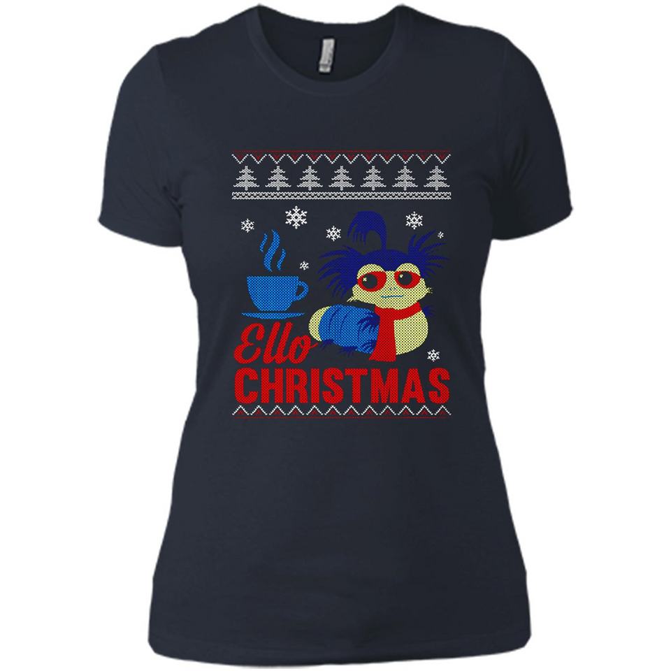 Christmas Ugly Sweater Ello Christmas - Ladies' Boyfriend T-Shirt