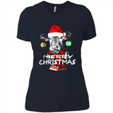 Fabulous Mooey christmas Heifers Cow Christmas lights - Ladies' Boyfriend T-Shirt
