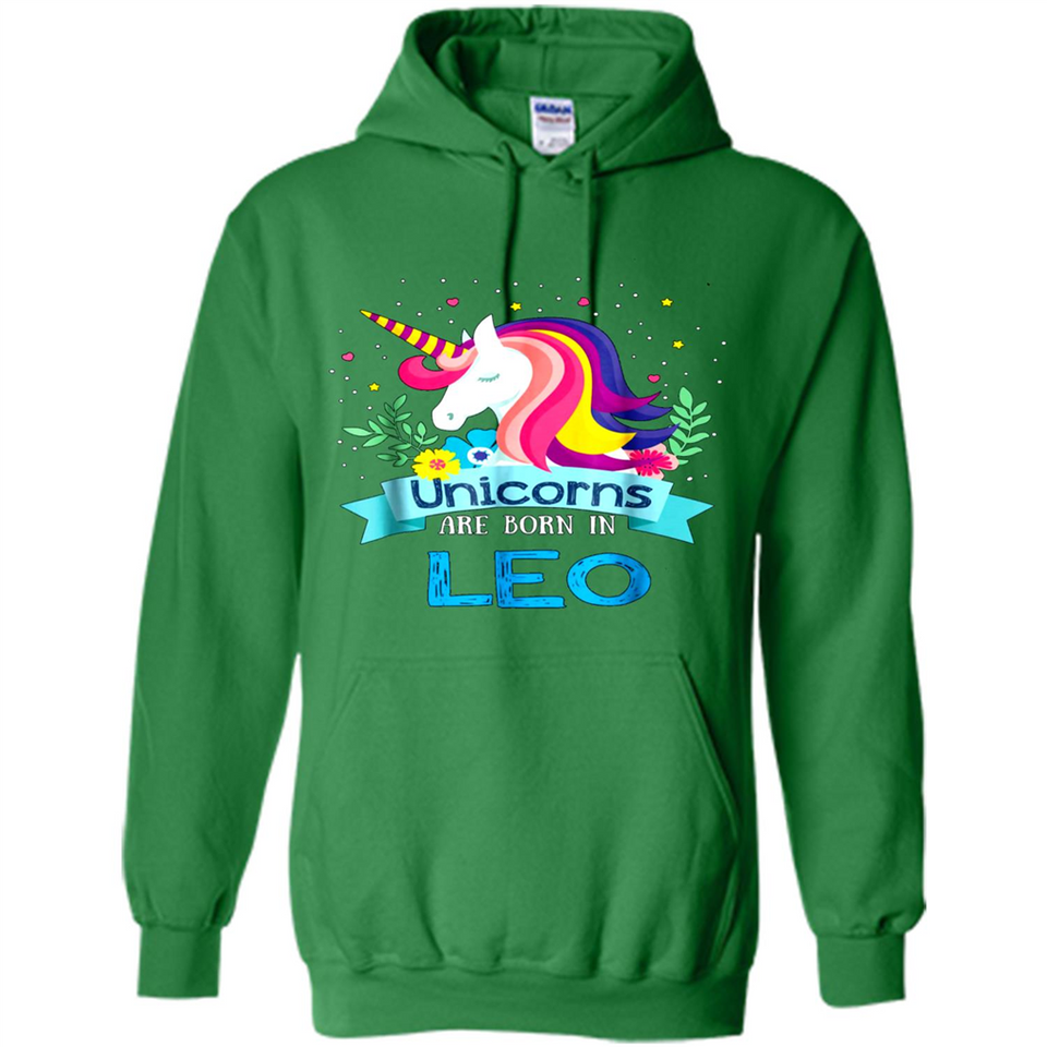 Unicorns are born in Leo Birthday Rainbow Gift Ladies Custom