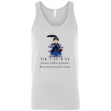 Mary Poppins Clipart You Can Just Supercalifuckilistic Kissmyassadocious MERCHCUTE - Canvas Unisex Tank