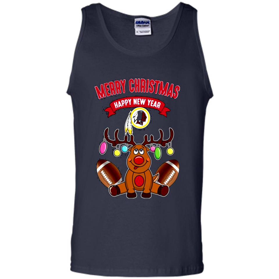 Washington Redskins NFL Reindeer Funny Merry Christmas And Happy New Year