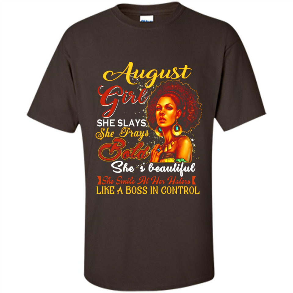 August Girl She Slays She Prays Beautiful Birthday PINGPONG