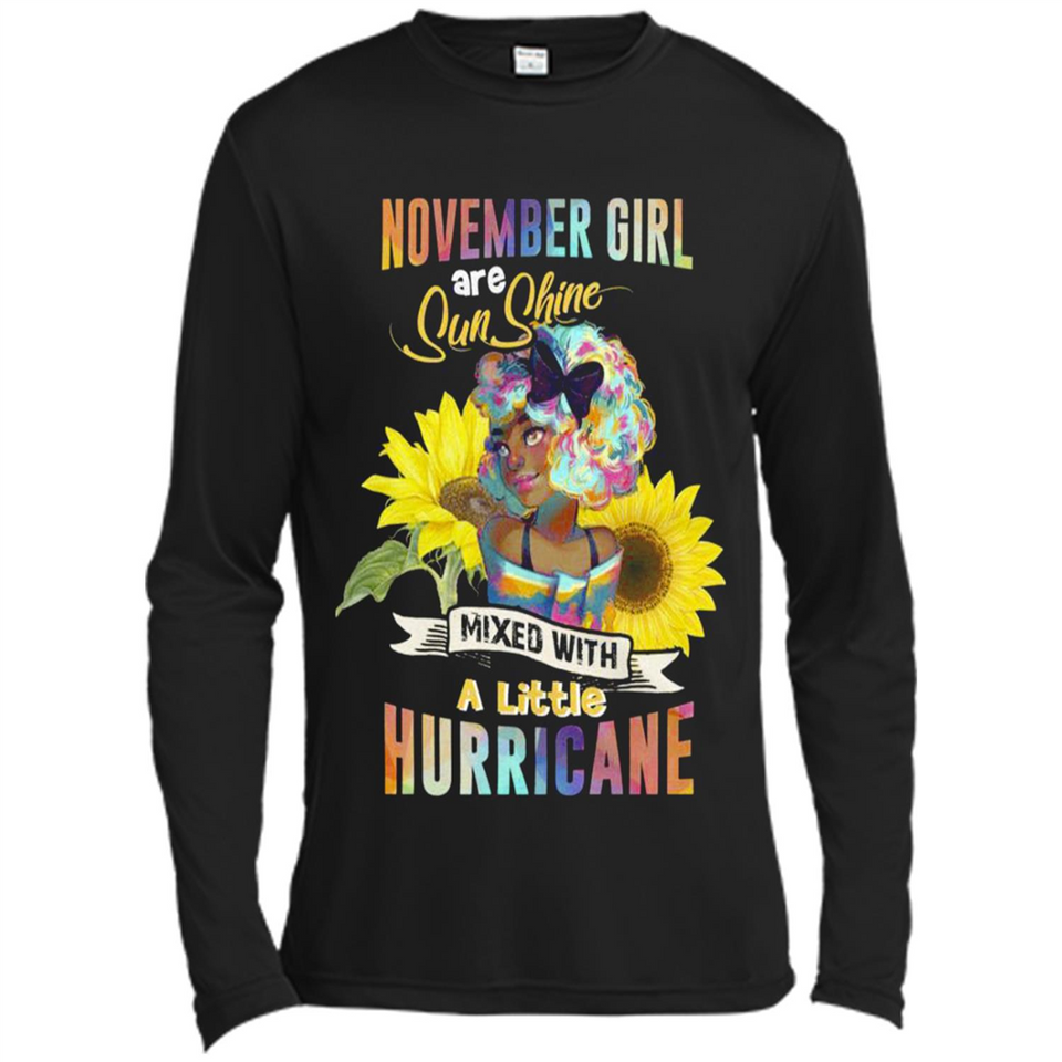 November Girls Sunflower - Canvas Long Sleeve T-Shirt