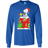 Anaheim Ducks Snoopy Ugly Christmas Sweaters - Long Sleeve T-Shirt