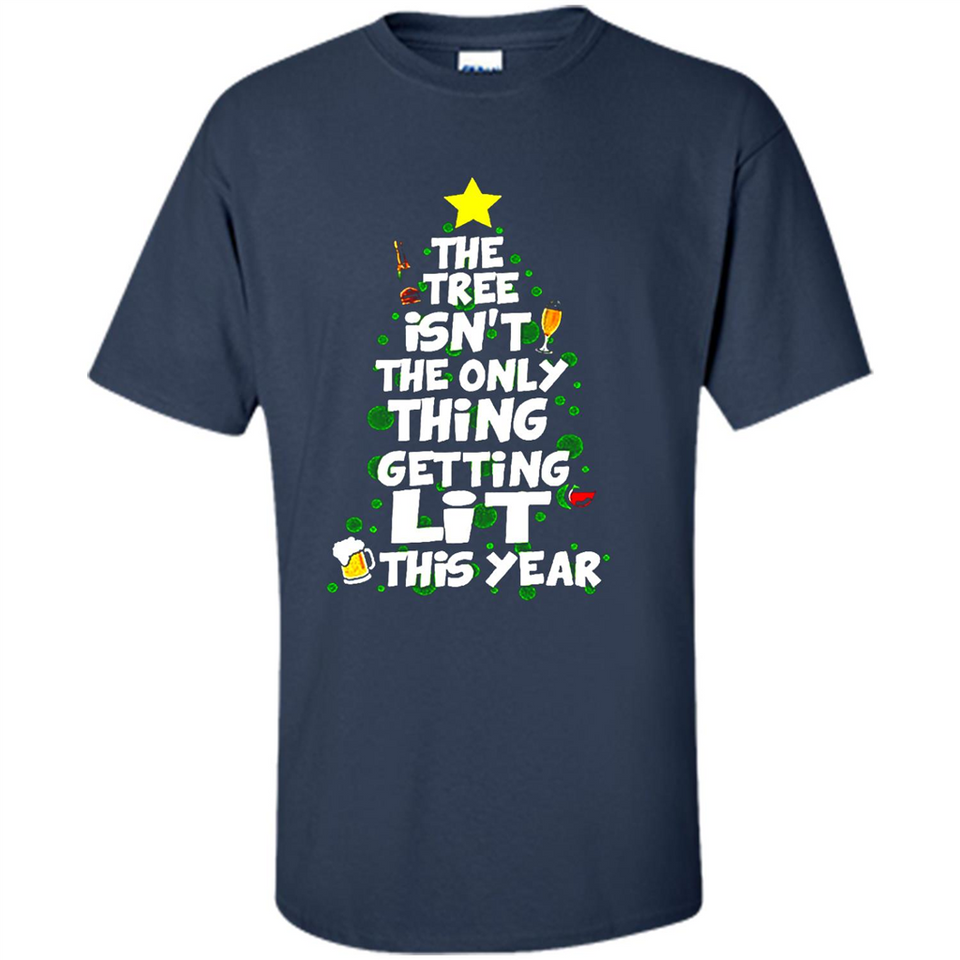 Funny Christmas Tree Drinking Sweatshirt Adult Boozy Festive - Shirt