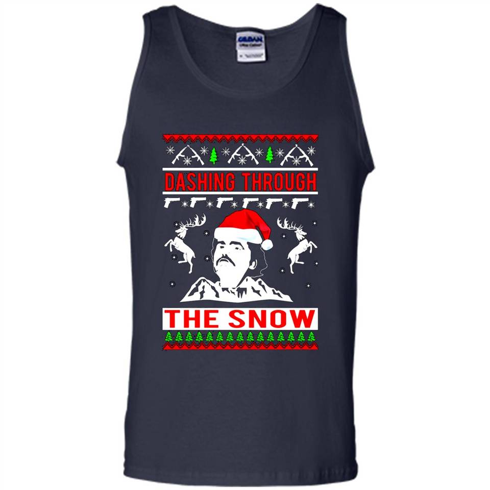 Narcos dashing through the snow Christmas sweatshirt PINGPONG