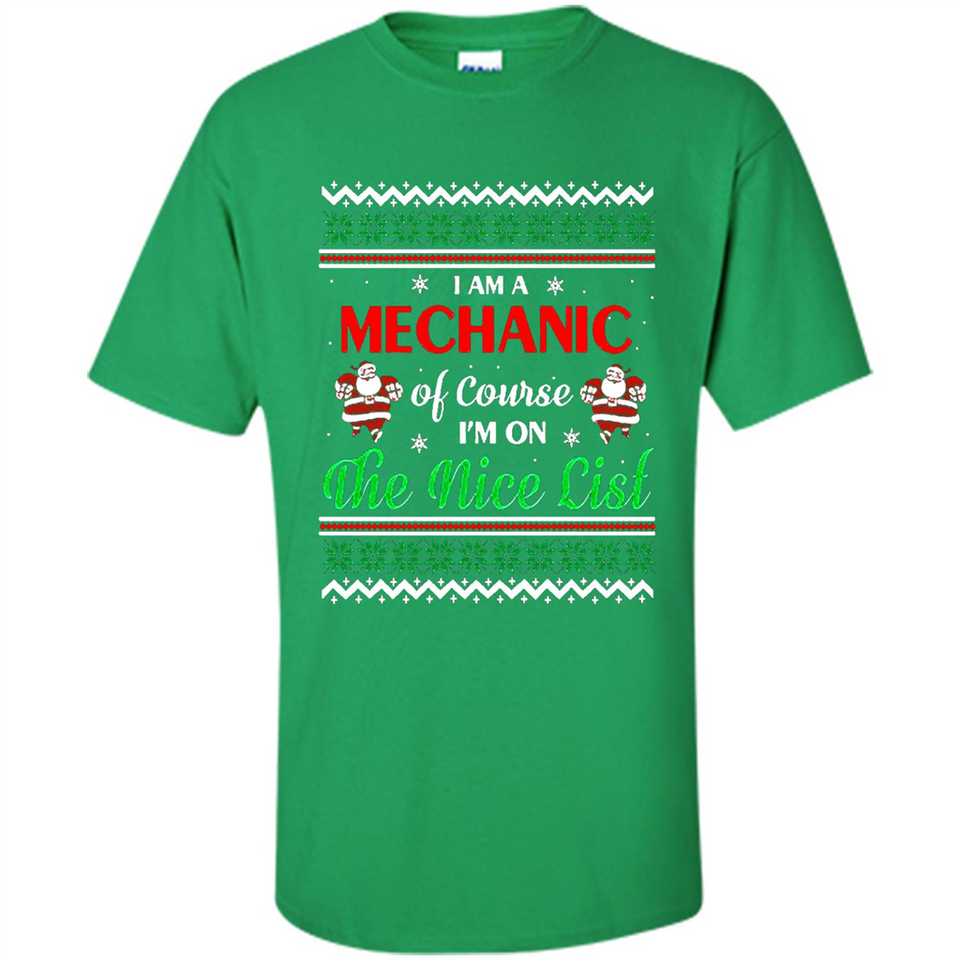 Funny Ugly Christmas T-Shirt Gift for Mechanic - Shirt