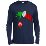 GRINCH HAND HOLDING CHRISTMAS ORNAMENT - DON'T BE A GRINCH PINGPONG