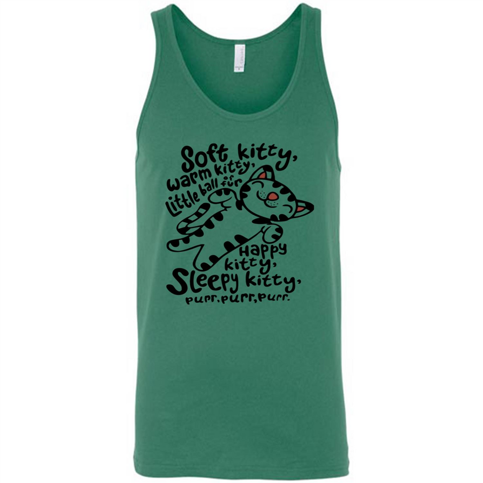 Soft kitty warm kitty little ball of fur - Canvas Unisex Tank