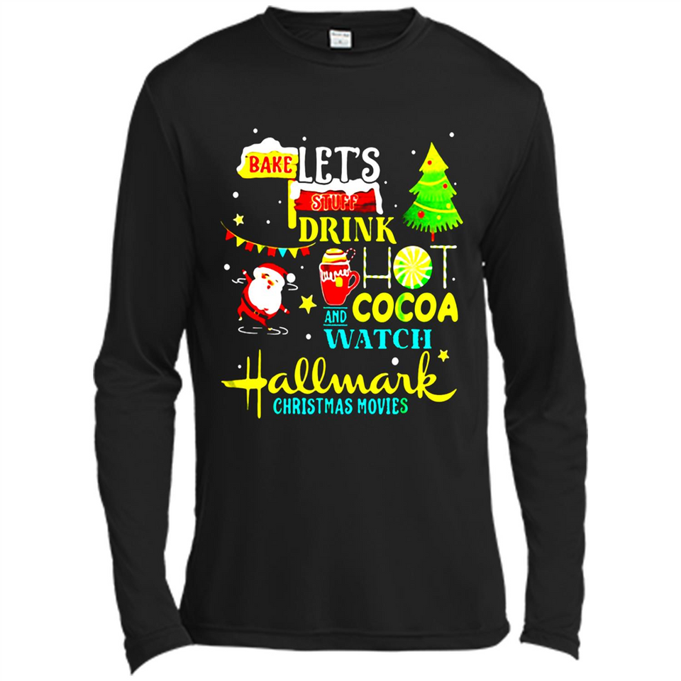 Santa claus i just want to bake stuff and waych christmas movi PINGPONG - Canvas Long Sleeve T-Shirt
